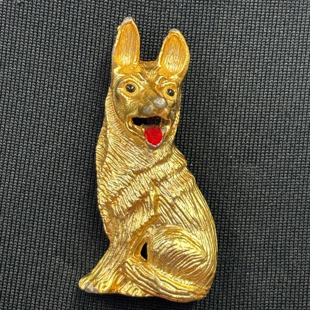 German shepherd brooch